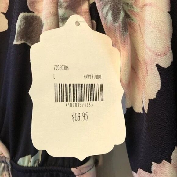NWT - Altar’d State Navy Floral Dress - Picture 6 of 6